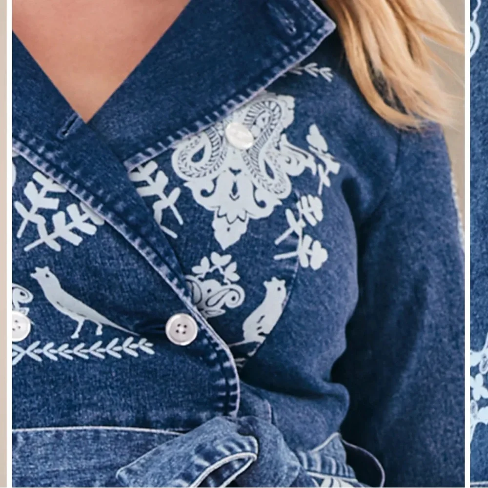 High low denim top. Women’s size 20 - Picture 3 of 5